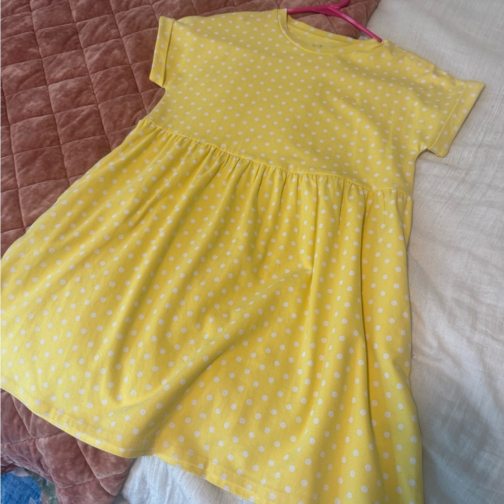 Vineyard Vines Yellow Smocked Sundress with Raglan Sleeves
